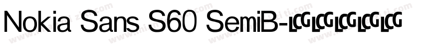 Nokia Sans S60 SemiB字体转换